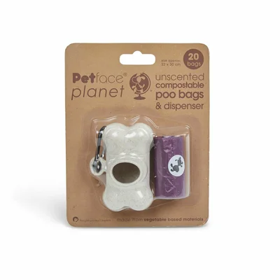 Petface Planet Compostable Poop Bag & Dispenser