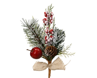 Pick Snow,Glitter Green/Red H.20cm