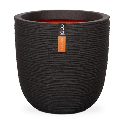 Planter ball Rib 43x41 black - image 3