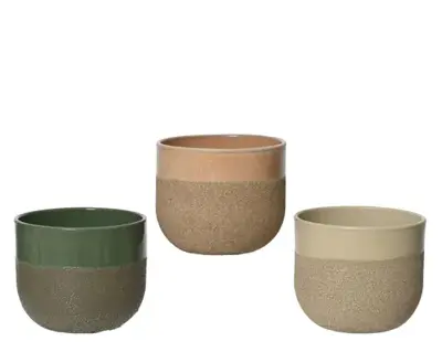 Planter Terracotta 3Col  Asst. D.18.5Cm X H.16Cm - image 1