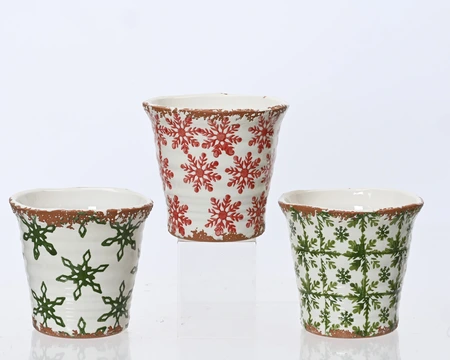 Planter Terracotta Asst. D.14cm x H.13.5cm - image 1