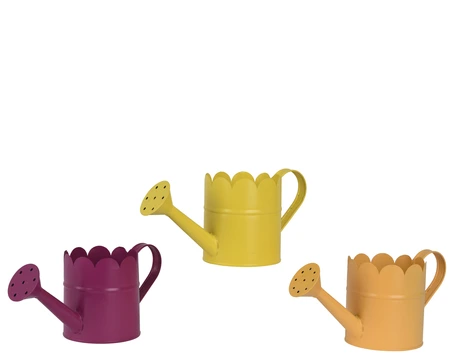 Planter Zinc Matt 3Col Outdoor Asst. L.22Cm X W.10Cm X H.10Cm