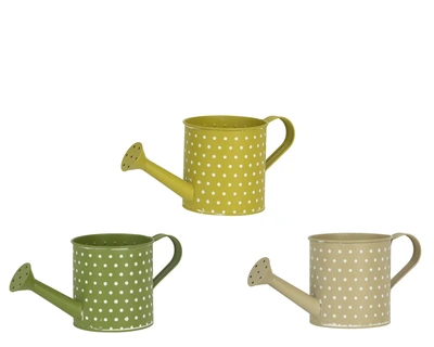 Planter Zinc Matt 3Col  Outdoor Asst. L.22Cm X W.10Cm X H.10Cm