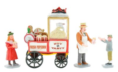 Popcorn Seller, Set Of 4