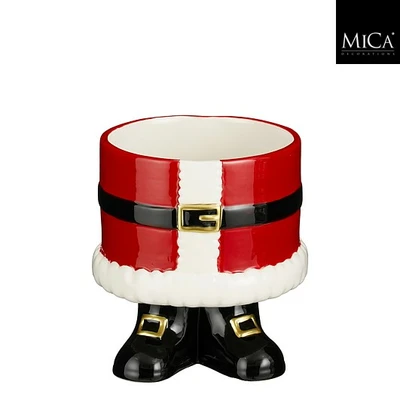 Pot Santa Red - H17Xd16Cm