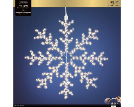 Pro-Lights LED 352L Snowflake White/WW D.75cm - image 3