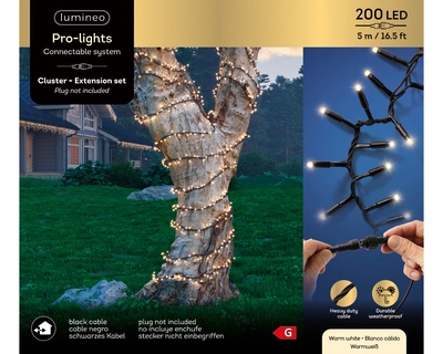 Pro-Lights Led Cluster Lights Outdoor black/warm white 5m-200L - image 4
