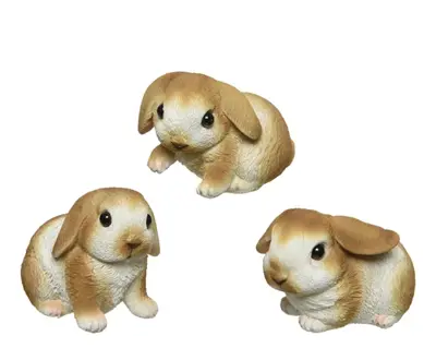 Rabbit Polyresin 3 natural