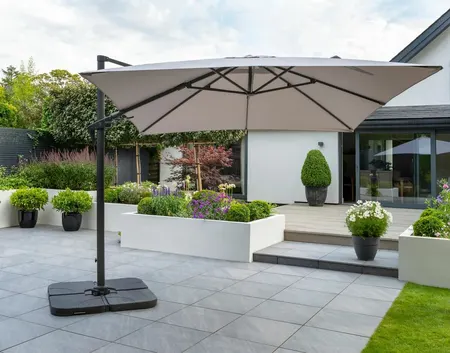 RE Square 3x3m Cantilever Light Grey - image 1