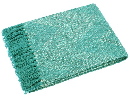 Recycled cotton throw