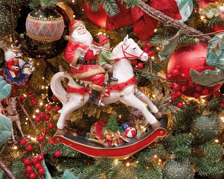 Rocking Horse Polyresin Multi H.34cm - image 2