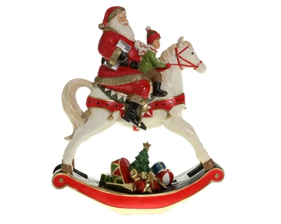 Rocking Horse Polyresin Multi H.34cm