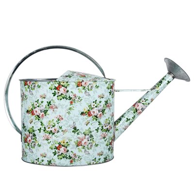 Rose print outdoor watering can