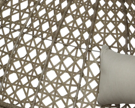 Royan Brown Egg Chair Wicker outdoor - image 2