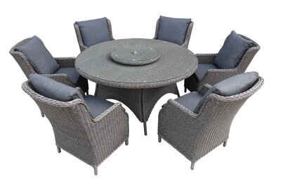Salou 6 Seat High-back Chair Set