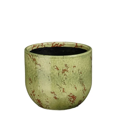 Sandro Pot Round L. Green - H12Xd14Cm