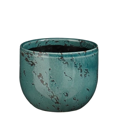 Sandro Pot Round Petrol - H14Xd16Cm