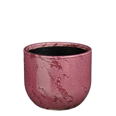 Sandro Pot Round Purple - H12Xd14Cm