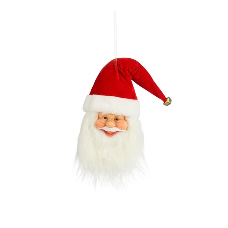 Santa Head Hanging Red h45Cm