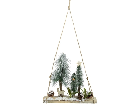 Scenery Pinewood green/colour W30-H30cm