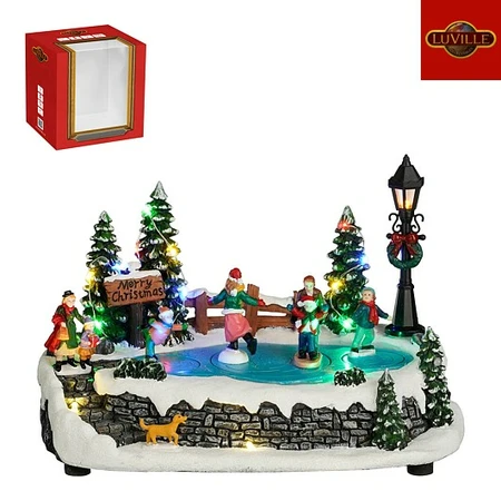 Scenery With Skaters BO - L25,5Xw15Xh16,5Cm