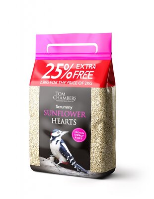 Scrummy Sunflower Hearts  25% FOC  2.5kg