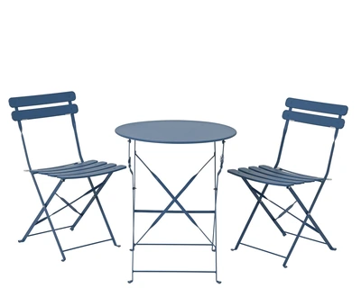 Set Helsingborg Steel Outdoor Blue H.71Cm