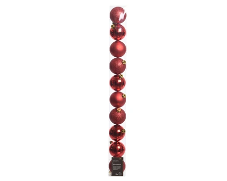 Sh.Proof Plain Baubles Sh-M-Gl Christmas Red Dia6Cm - image 2