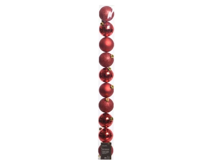 Sh.Proof Plain Baubles Sh-M-Gl Christmas Red Dia6Cm - image 2