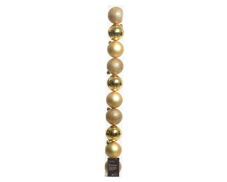 Sh.Proof Plain Baubles Sh-M-Gl Light Gold Dia6Cm - image 3