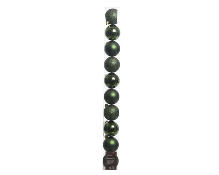 Sh.Proof Plain Baubles Sh-M-Gl Pine Green Dia6Cm - image 2
