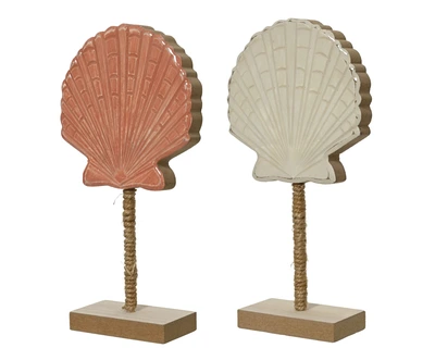 Shell Mdf Enamel On Mdf Base 2Col  Fsc 100% Asst. H.24Cm