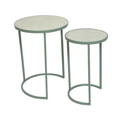 Side Table Eze Iron Green Lge