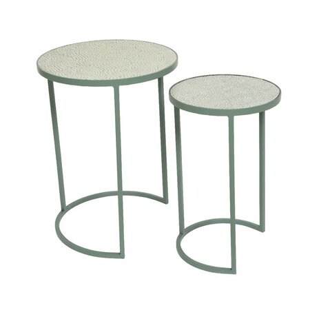Side Table Eze Iron Green Sml