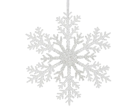 Snowflake Plastic Glitter Transparent/Silver - image 1