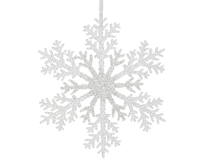 Snowflake Plastic Glitter Transparent/Silver - image 1