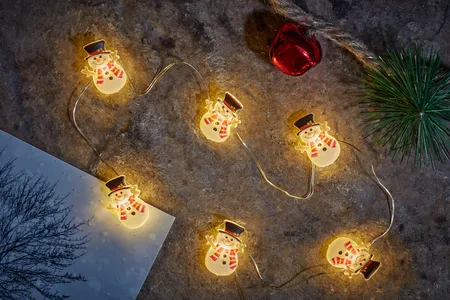 Snowman String Lights - Set of 20 - image 1