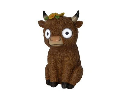 Solar Animal Polyresin Steady Brown/Cool White H.25Cm - image 2