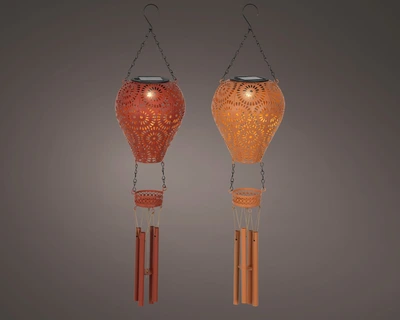 Solar Balloon Metal Steady 2Col  H.56Cm