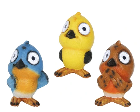 Solar Bird Polyresin Steady 3 Asst./Cool White H.12.5Cm - image 2