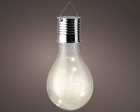 Solar bulb plastic steady H.14cmD.8cm