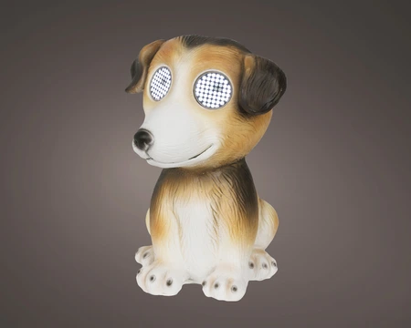Solar Dog Polyresin Steady Colours/Cool White H.25Cm - image 1