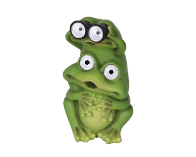 Solar Frog Polyresin Steady Asst./Cool White H.17.5Cm - image 2