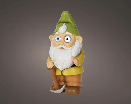 Solar Gnome Polyresin Steady Asst./Cool White H.30Cm - image 1