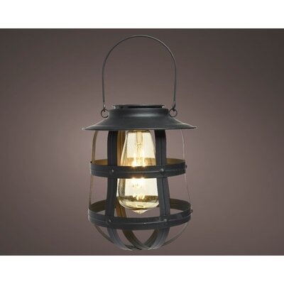 Solar Hanging Light Metal Steady H19cm-1L Black