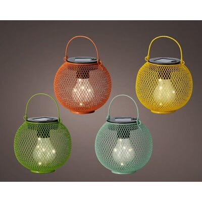 Solar Lantern Iron H13.30cm-5L Asst
