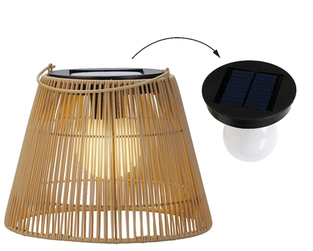 Solar Lantern Natural/Warm White dia28-H22cm-4L - image 3