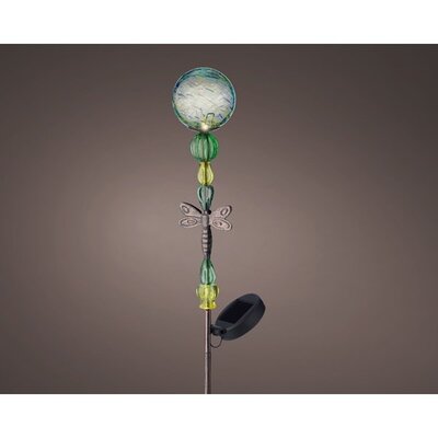 Solar Stake Light Glass Steady H62.00cm-1L Green