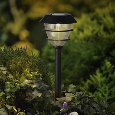 Solar Stake Light  Steady Black/Warm White H.30.5Cm - image 2