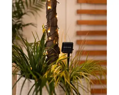 Solar Stringlights Twinkle Effect L1990cm-200L Black - image 2